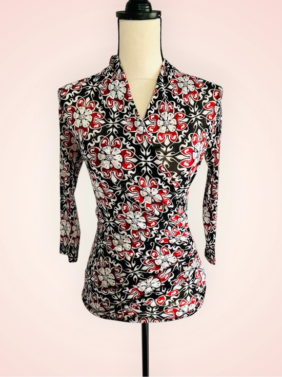 Karen Kane Tops - Karen Kane Semi-Sheer Wrap Blouse